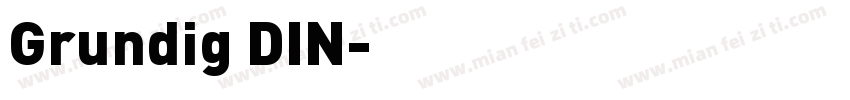 Grundig DIN字体转换
